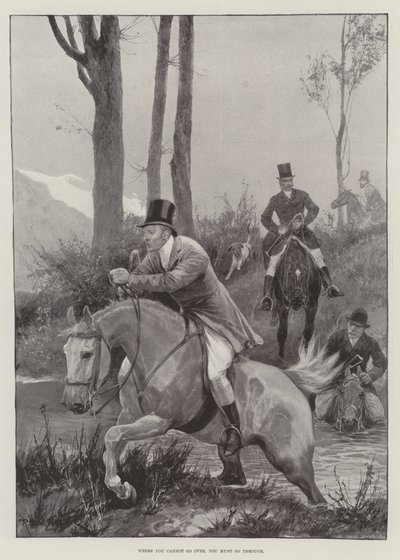 Là où vous ne pouvez pas passer au-dessus, vous devez passer à travers - Richard Caton Woodville junior